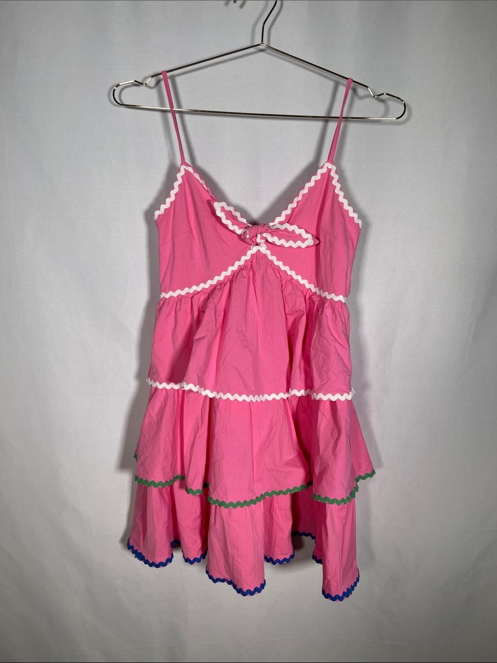 IMPRESSIONS BOUTIQUE TIERED MINI DRESS SMALL NEW WITH TAGS